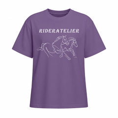 Rideratelier Signature Line Art Horse Cotton T-Shirt