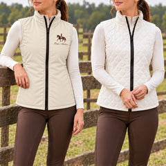 Personalized Reversible Quilted Equestrian Vest