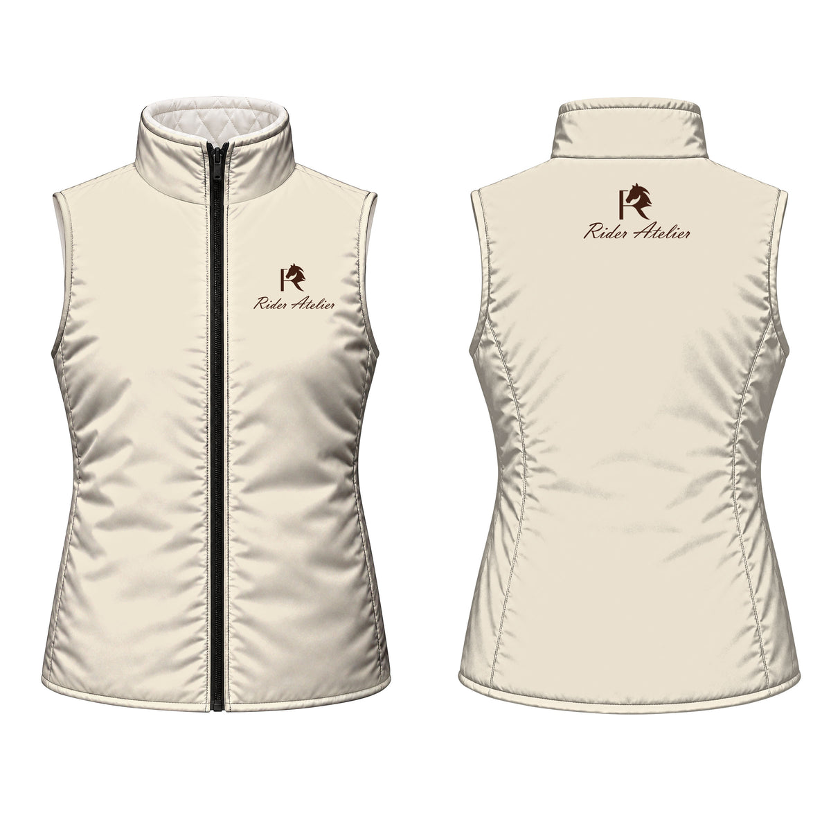 Personalized Reversible Quilted Equestrian Vest