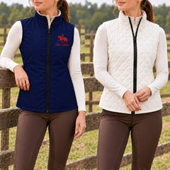 Personalized Reversible Quilted Equestrian Vest