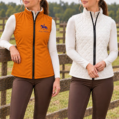 Personalized Reversible Quilted Equestrian Vest