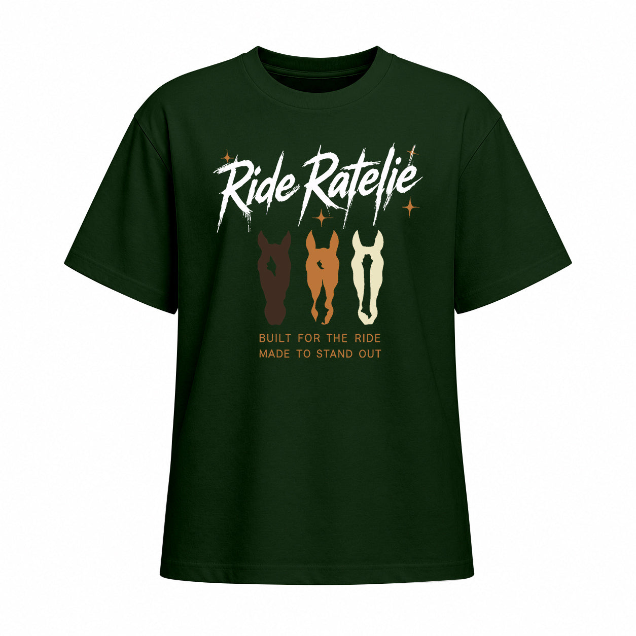 Rideratelier Built For The Ride Cotton T-Shirt in Forest Green
