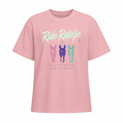 Rideratelier Built For The Ride Cotton T-Shirt in Pink

