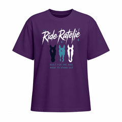 Rideratelier Built For The Ride Cotton T-Shirt in Purple
