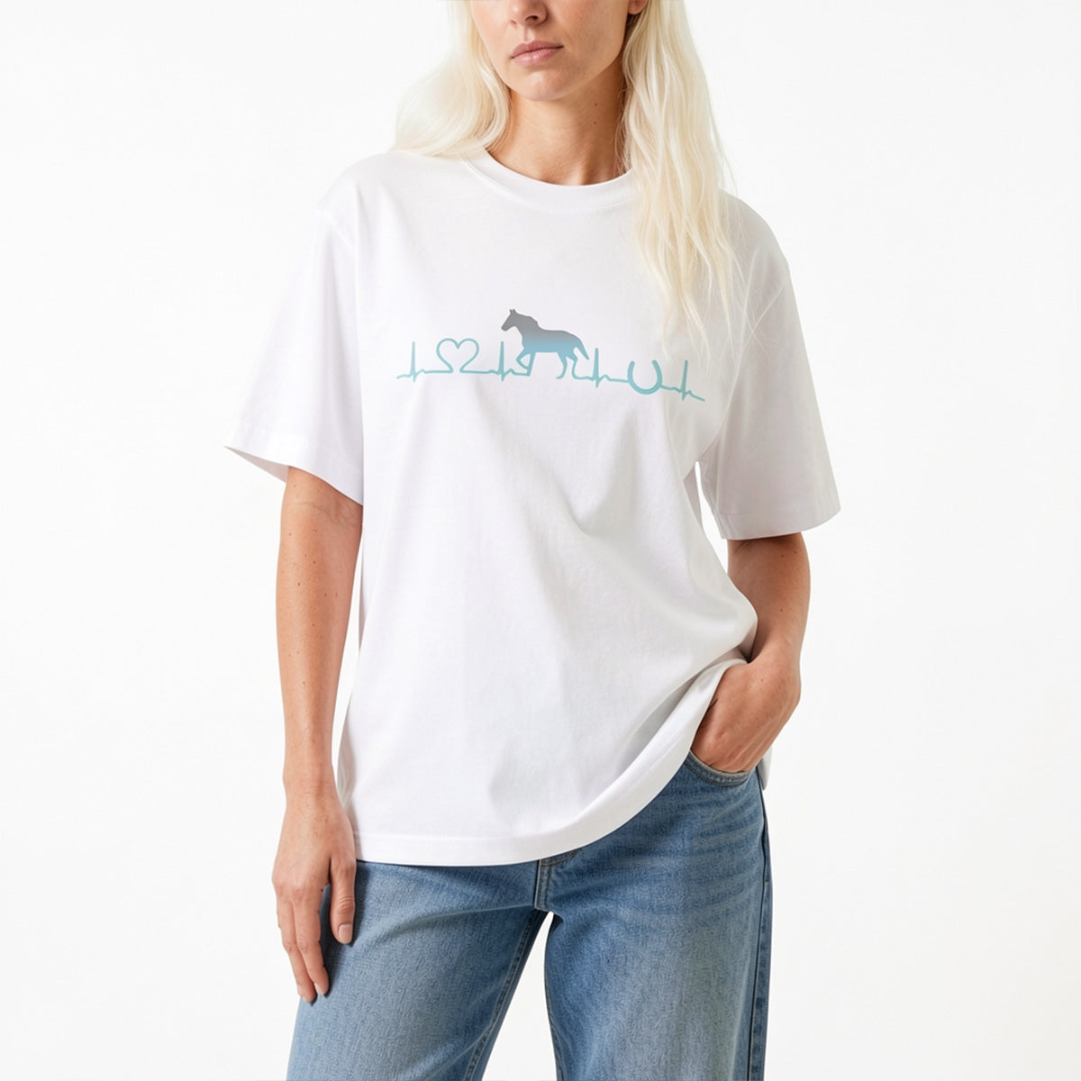 rideratelier-horse-heartbeat-cotton-tshirt