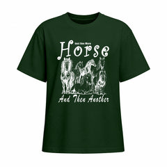 Rideratelier Just One More Horse Cotton T-Shirt in Green

