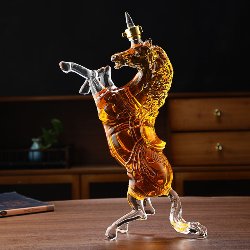 🐎 Equestrian Hand-Blown Horse Whiskey Decanter Collection